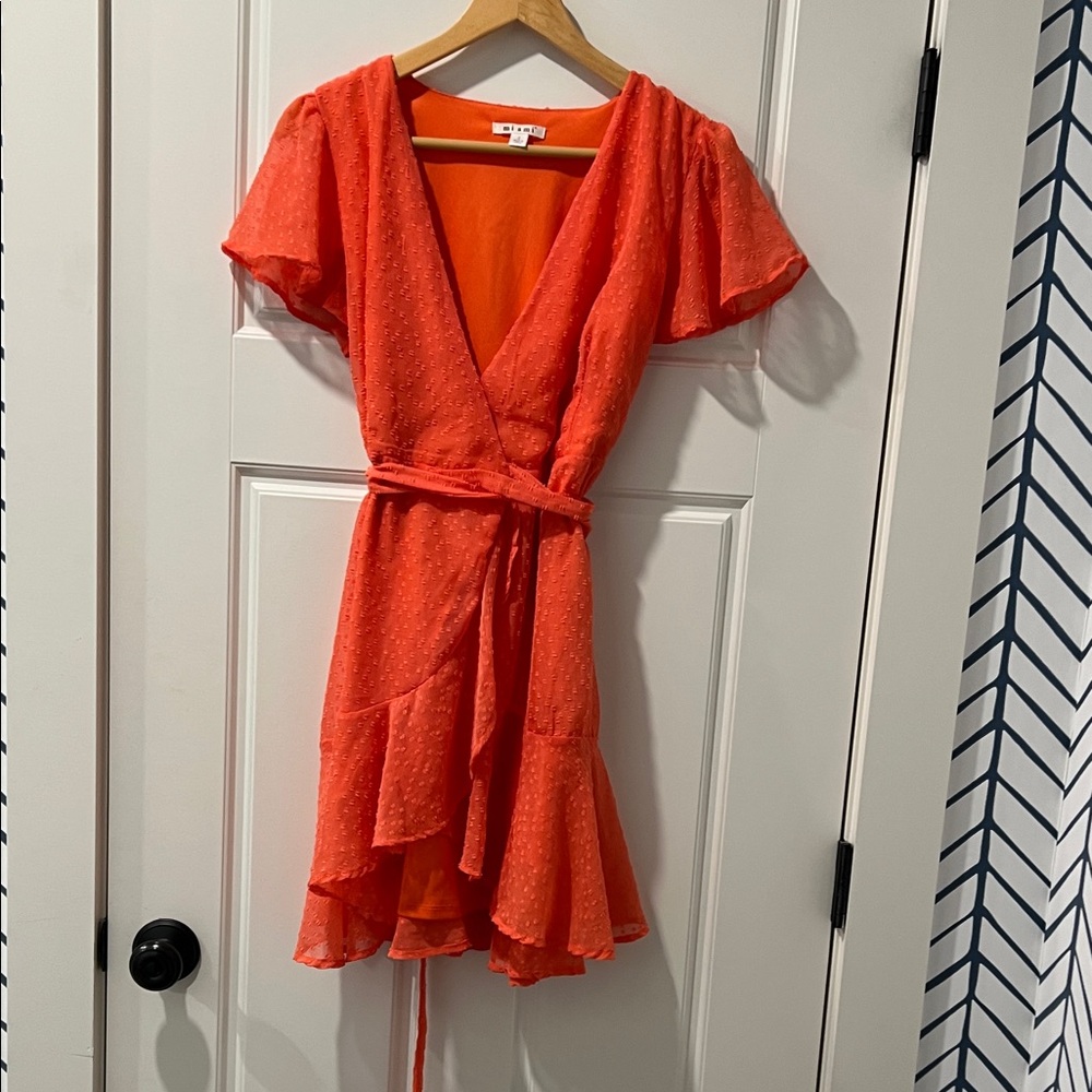 Miami Vibrant Orange Mini Dress